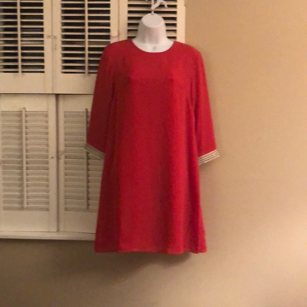Red cocktail dress